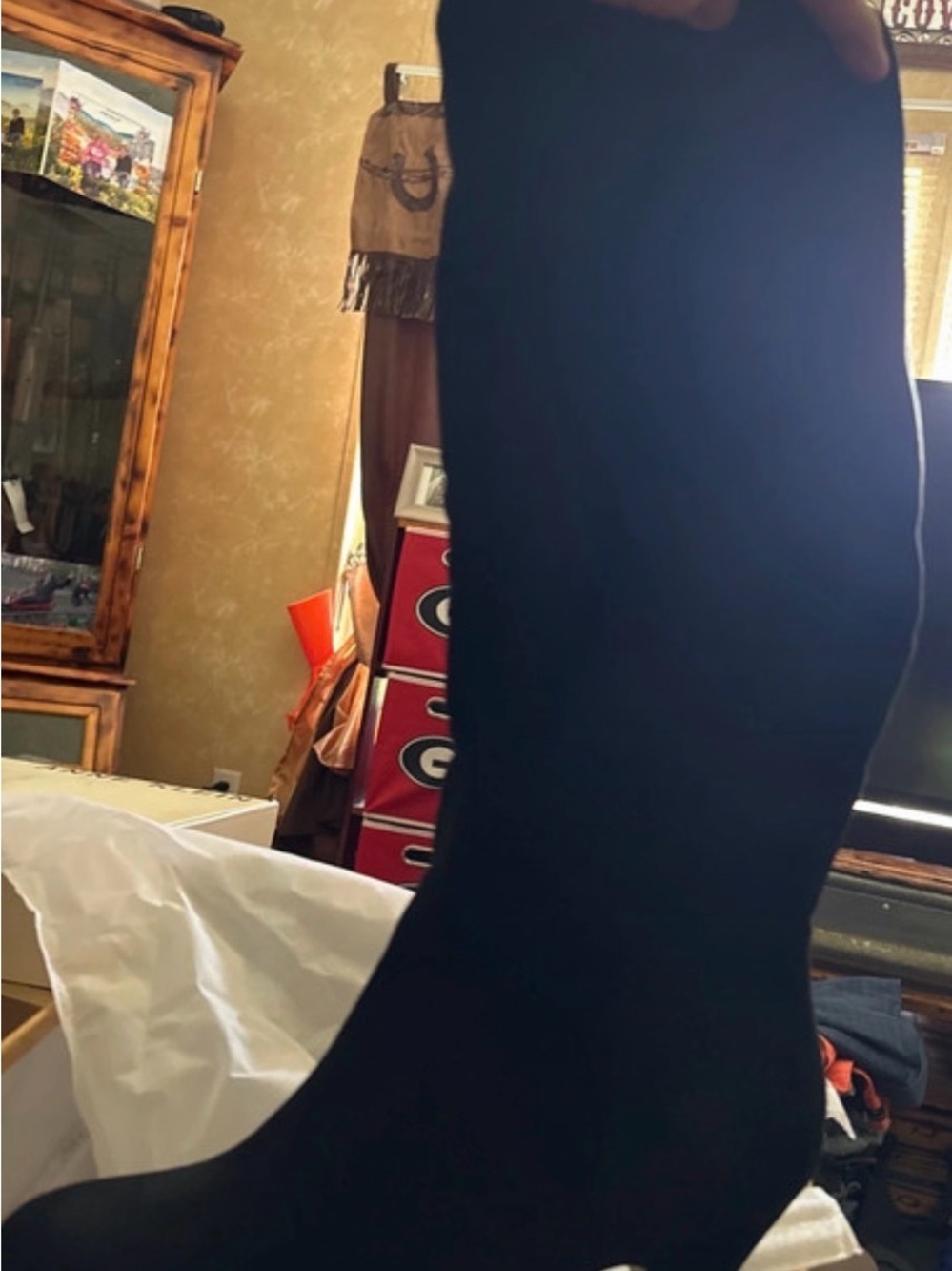Bella Vita Black Knee-High Heeled Boots